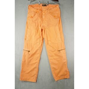 Vintage Polo Ralph Lauren Paratrooper Cargo Pants 34x32 Orange Military Flight
